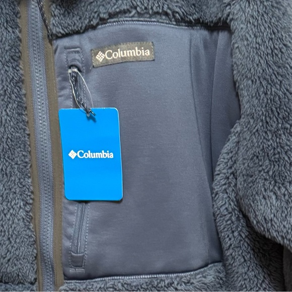 Columbia Men’s Blue Dark Mountain Full Zip Fleece Jacket in Size XL - Picture 3 of 7